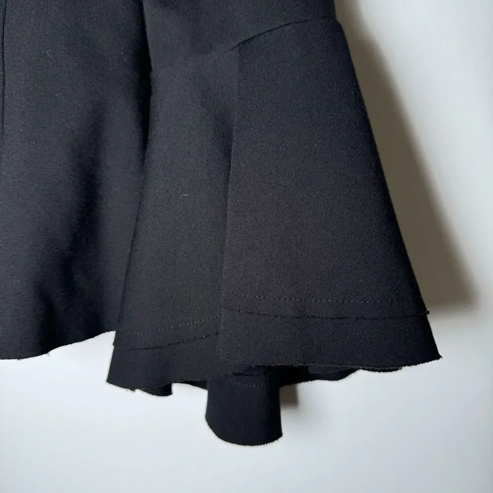 Three Dots Top Womens‎ Small Black Whimsigoth Fairy Artsy Cottagecore Edgy Chic